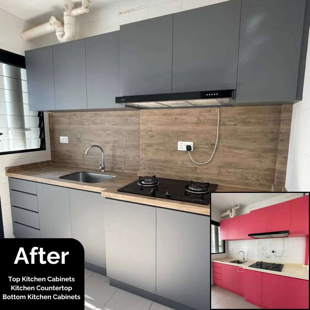 Kitchen Vinyl Wrap Singapore Stone Texture